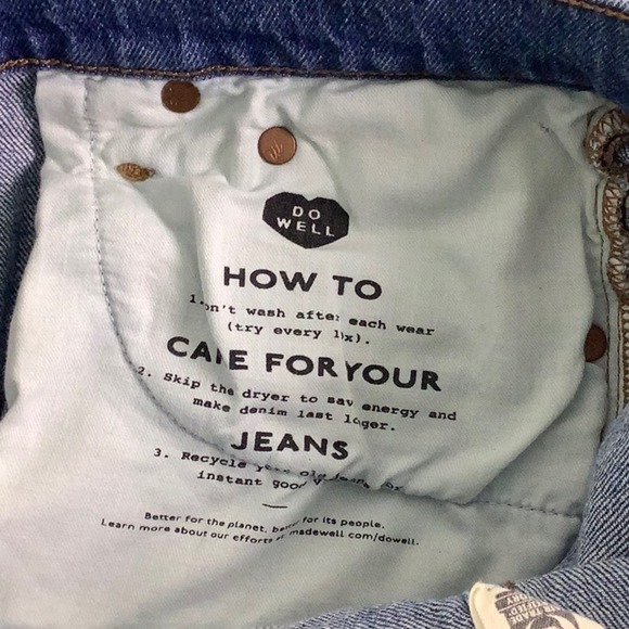 Madewell The High Rise Slim Boyjean not your mom high waisted jean size 23 EUC - Picture 11 of 15